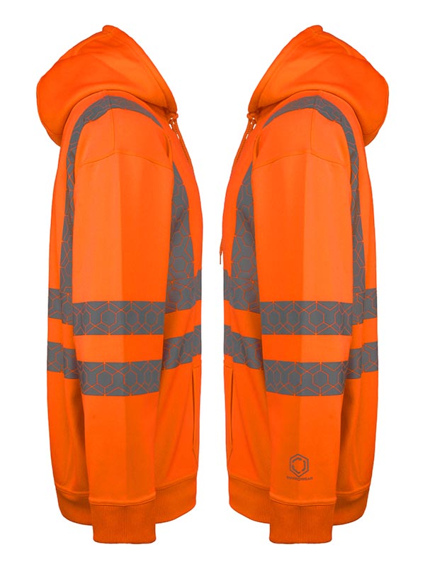 Envirowear Beeswift Envirowear Recyclable Hi Vis Hoodie - - Customisable Sweatshirts