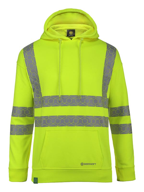Envirowear Beeswift Envirowear Recyclable Hi Vis Hoodie - - Customisable Sweatshirts