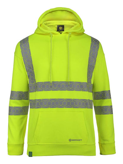 Envirowear Beeswift Envirowear Recyclable Hi Vis Hoodie - - Customisable Sweatshirts