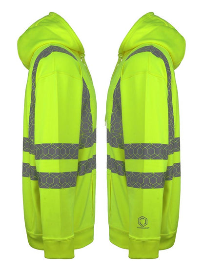 Envirowear Beeswift Envirowear Recyclable Hi Vis Hoodie - - Customisable Sweatshirts