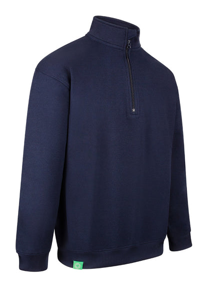 Envirowear Beeswift Envirowear Recyclable Quarter Zip Sweatshirt - Navy Blue - Customisable Sweatshirts