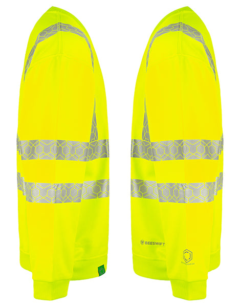Envirowear Beeswift Envirowear Hi Vis Recyclable Sweatshirt - - Customisable Sweatshirts