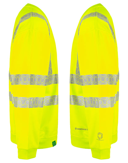 Envirowear Beeswift Envirowear Hi Vis Recyclable Sweatshirt - - Customisable Sweatshirts