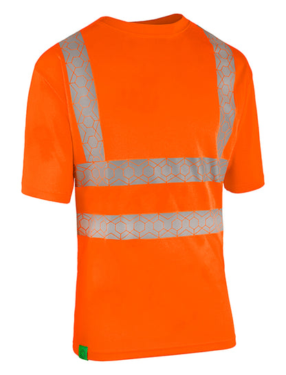 Envirowear Beeswift Envirowear Hi Vis Recyclable T Shirt - Orange - Customisable Tee Shirts