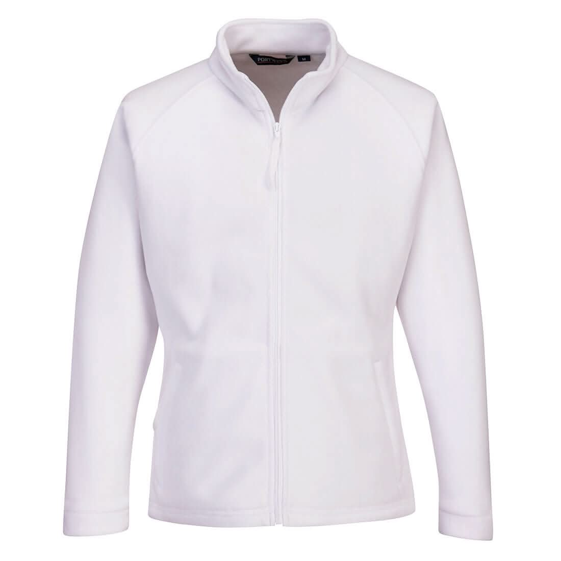 Portwest WomenS Aran Fleece F282 - White - Customisable Fleece