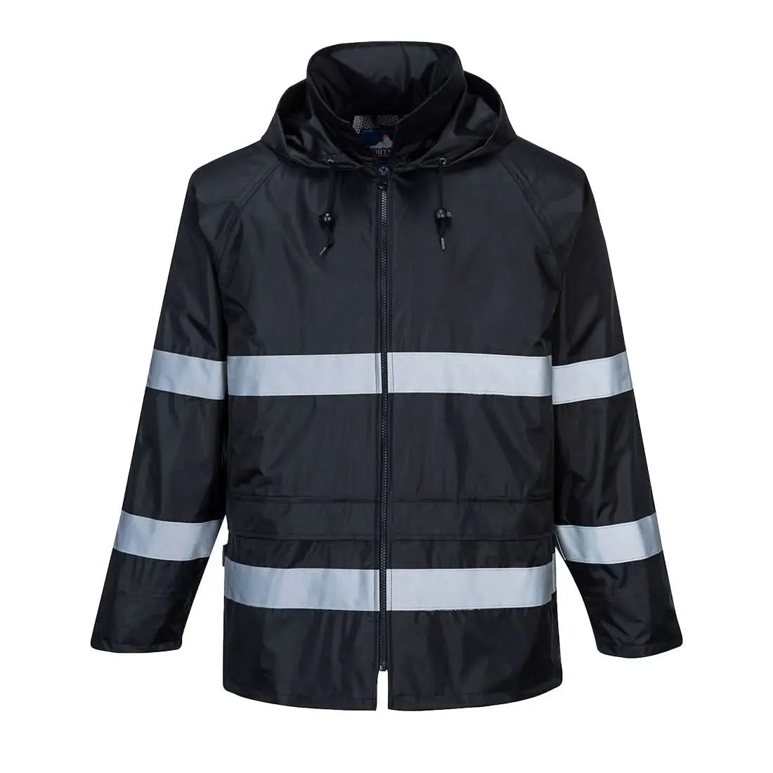 Classic Iona Rain Jacket F440 - Black - Customisable Rain Jackets