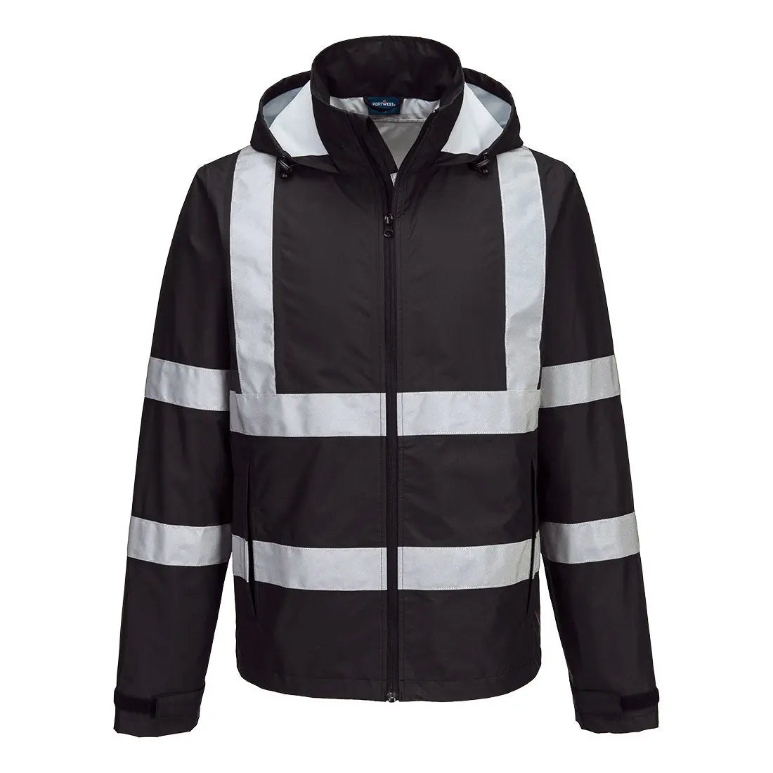 Iona Enhanced Lightweight Packable Jacket F442 - Black - Customisable Rain Jackets