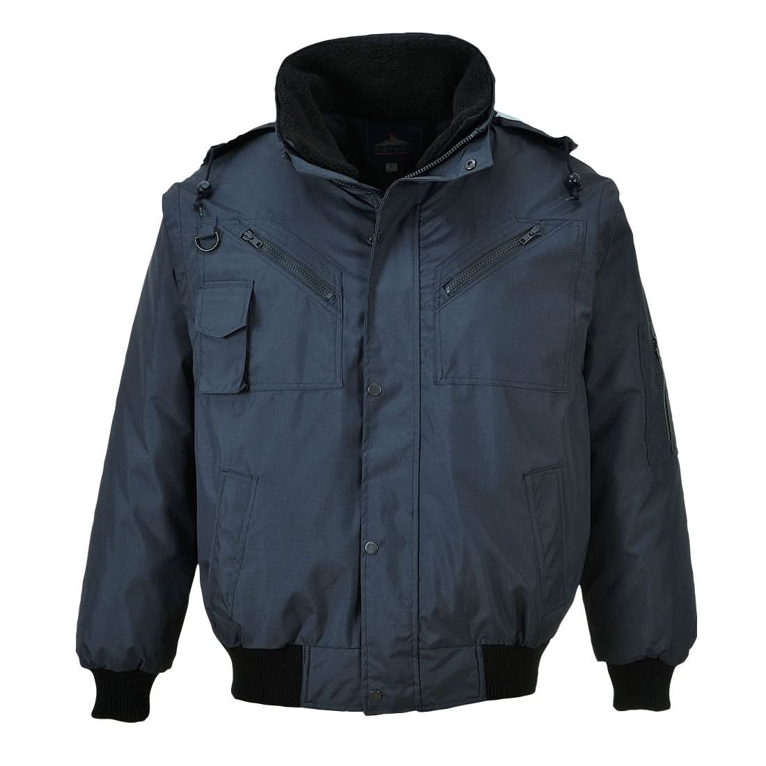 Portwest 3 In 1 Bomber Jacket F465 - Navy - Customisable Jackets