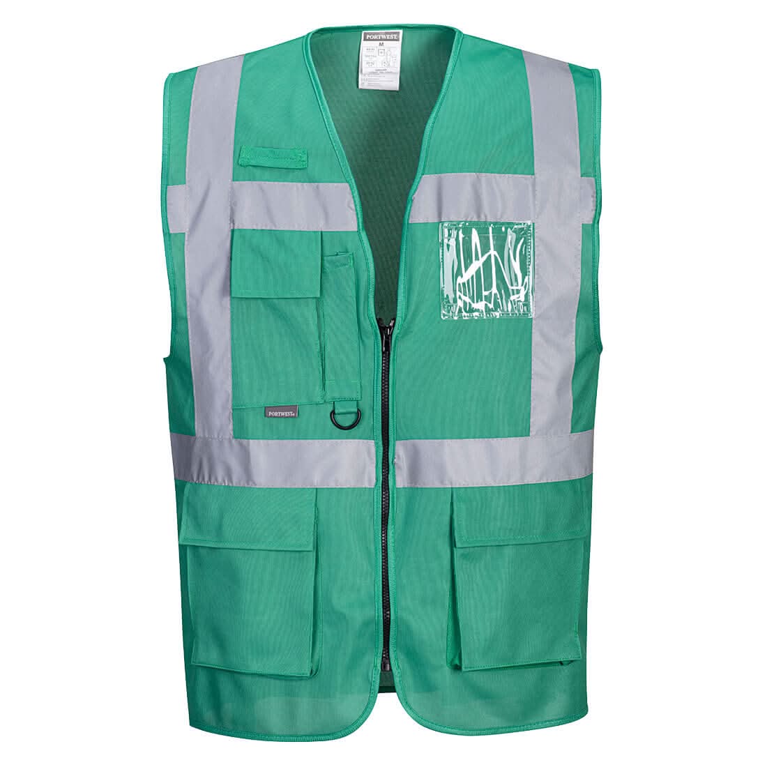 Portwest Iona Executive Vest F476 - Bottle Green - Customisable HV Vest