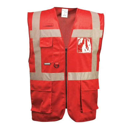 Iona Executive Vest F476 - Red - Customisable Vests