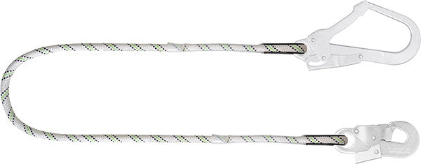 Kratos M Restraint Kernmantle Rope Lanyard - White Green 1M - Customisable Lanyards