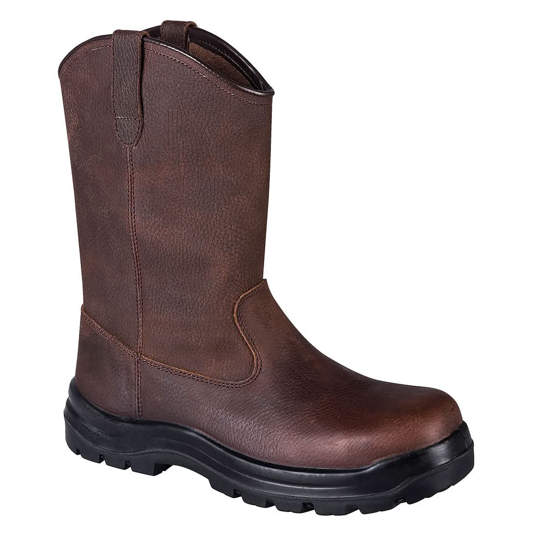 Portwest Composite Leather Rigger Boot S3S Hro Fo Sr FC16 - Brown - Customisable Boots