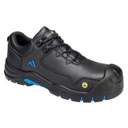 Composite Action Leather Low Shoe S3 S Esd Hro Sr Sc Fo Fc19 - Black Blue - Customisable Shoes