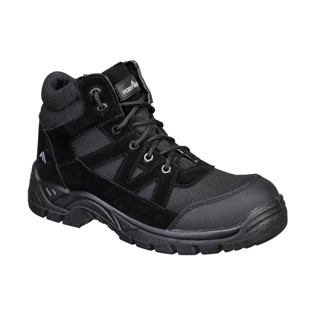 Composite Textile And Suede Ankle Boot S1 Pl Sr Fo Fc20 - Black - Customisable Boots