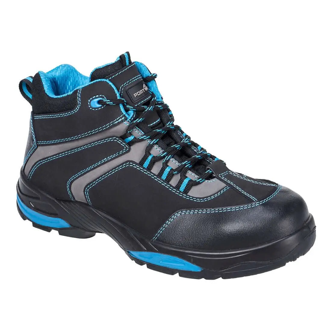 Composite Nubuck Leather Ankle Boot S3 S Hro Fo Sr Fc60 - Blue Size 13 (UK) - Customisable Boots