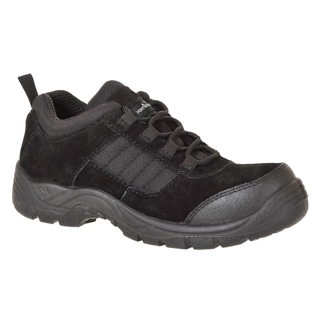 Composite Cow Suede Leather Low Shoe S1 Sr Fc66 - Black - Customisable Shoes