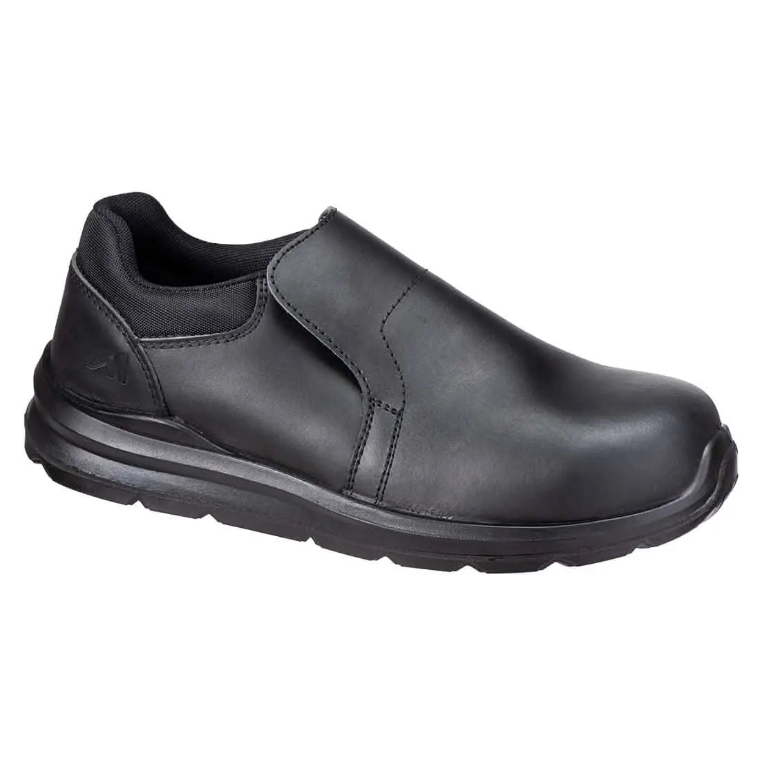 Composite Action Leather Slip On Shoes S3 S Sr Fo Fc80 - Black - Customisable Shoes