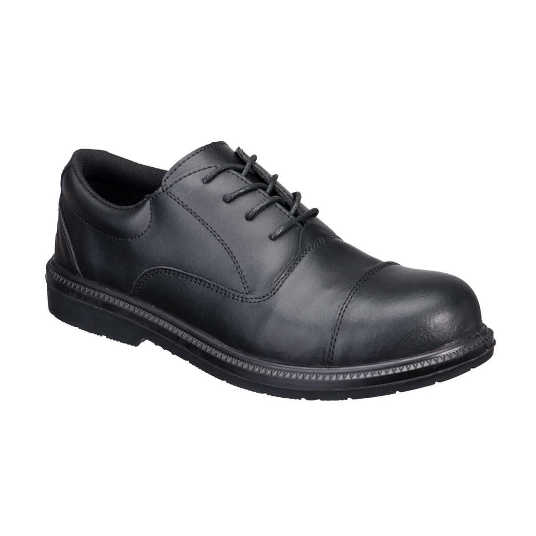 Portwest Steel Action Leather Executive Shoe S3 Sr Fo FD18 - Black - Customisable Shoes