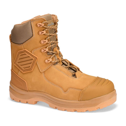 Portwest Composite Leather Shin Boot S3S HRO FO SC HI CI AN LG SR FD22 - Wheat - Customisable Boots