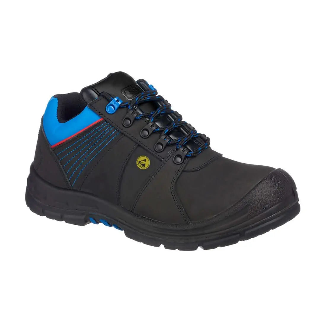 Composite Action Nubuck Low Shoe S3 Esd Hro Src Fd27 - Black Blue - Customisable Shoes