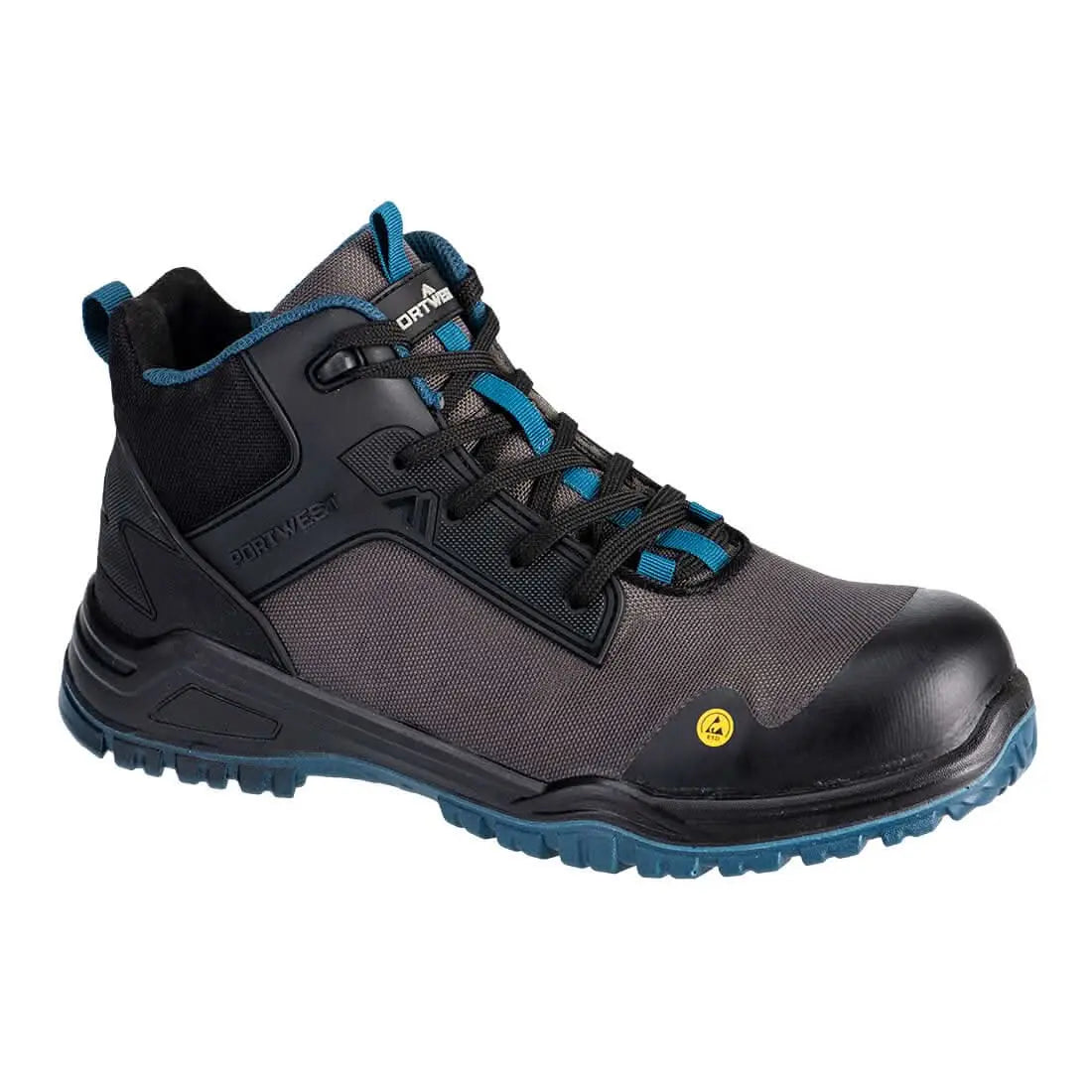 Composite Textile Mid Boot S3 S Esd Sr Fo Fe01 - Black Teal - Customisable Boots