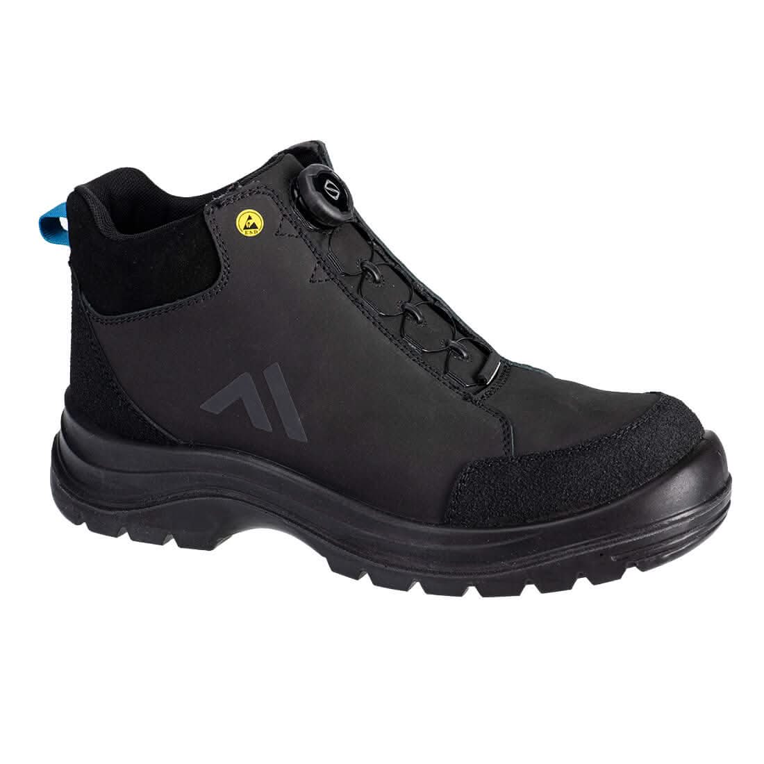 Portwest Ridge Composite Mid Boot S3S Esd Sr Fo FE02 - Black Blue - Customisable Boots