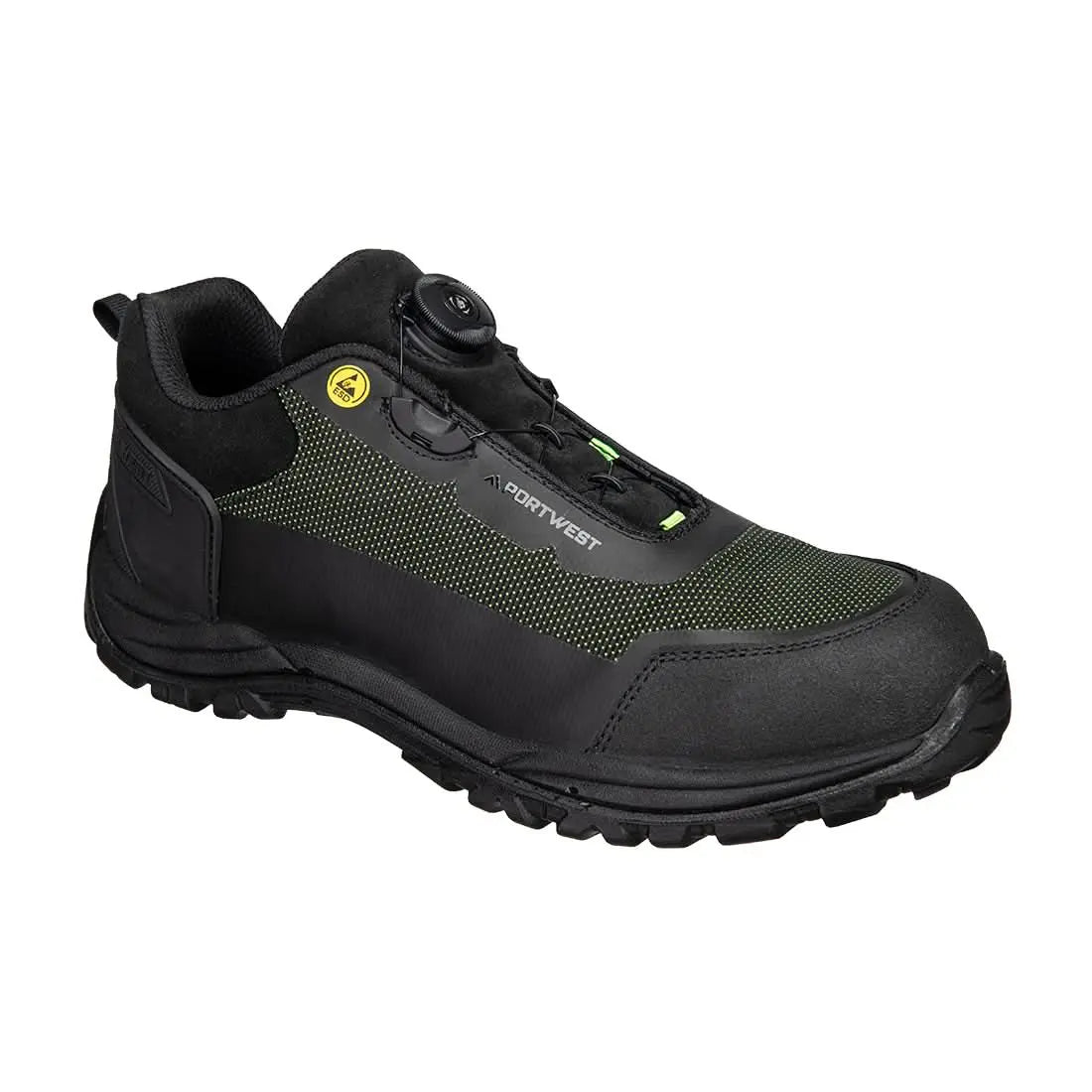 Composite Textile Low Shoe S3 S Esd Sr Fo Fe05 - Black Green - Customisable Shoes