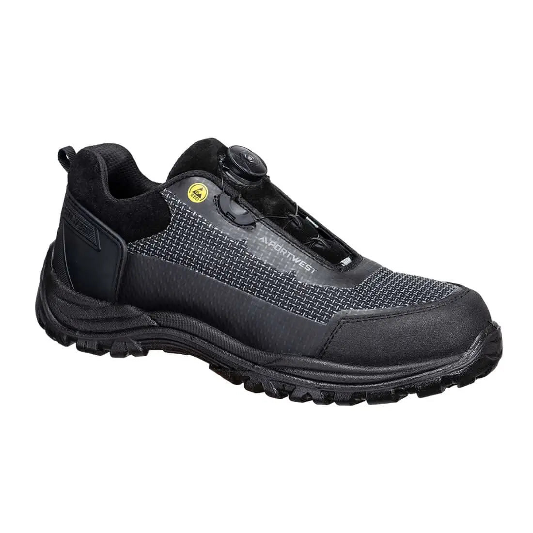 Composite Textile Low Shoe S3 S Esd Sr Fo Fe05 - Black Grey - Customisable Shoes