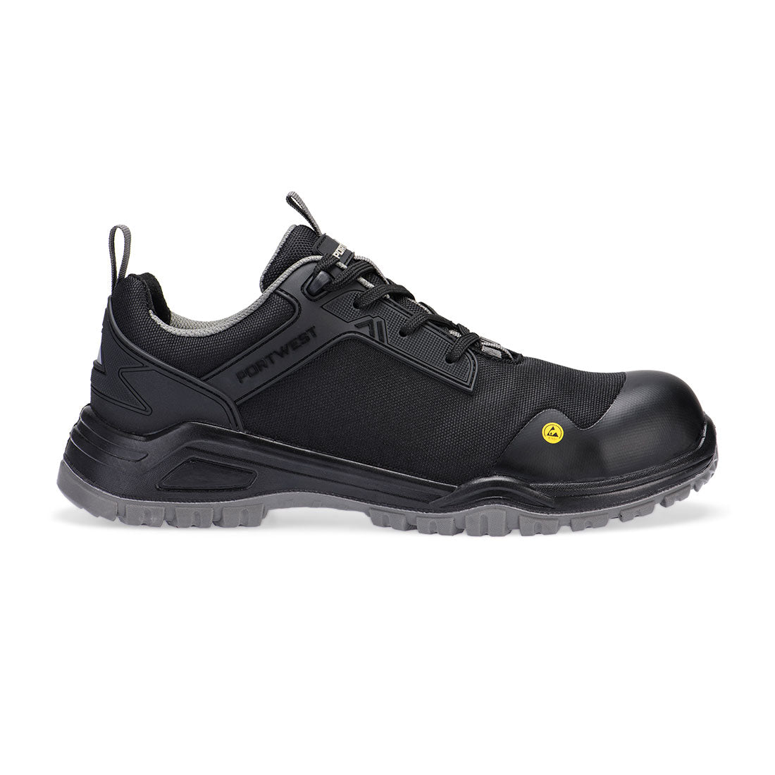 Composite Mesh Low Shoe S3 S Esd Sr Fo Fe11 - Black Grey - Customisable Shoes