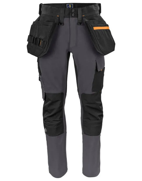 Pro-Job - 5551 Stretch Waistpant - Grey - Customisable TROUSERS &amp; JOGPANTS