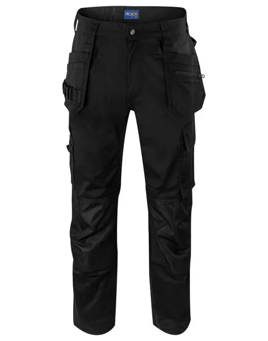 Pro-Job - Prio 5570 Stretch Waistpant - Black - Customisable TROUSERS &amp; JOGPANTS