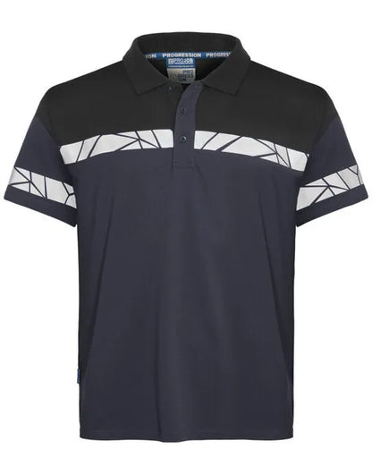 Pro-Job - Progression 7003 Pique Polo - Navy Black - Customisable Workwear