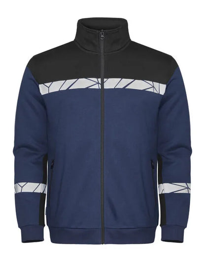 Pro-Job - Progression 7103 Full Zip Sweat - Navy Black - Customisable Workwear