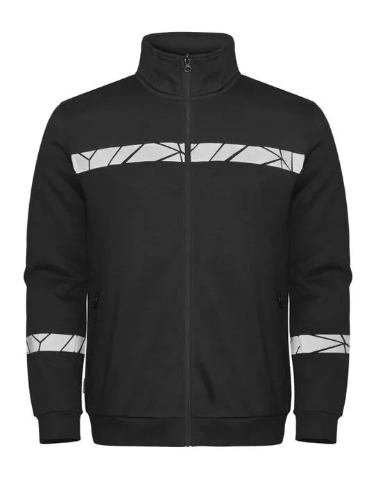 Pro-Job - Progression 7103 Full Zip Sweat - Black Black - Customisable Workwear
