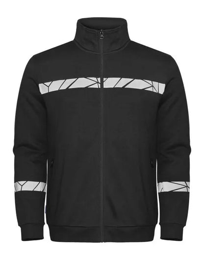 Pro-Job - Progression 7103 Full Zip Sweat - Black Black - Customisable Workwear