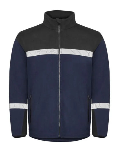 Pro-Job - Progression 7300 Full Zip Fleece - Navy Black - Customisable Workwear