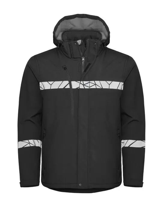 Pro-Job - Progression 7400 Softshell Jacket - Black Black - Customisable Workwear