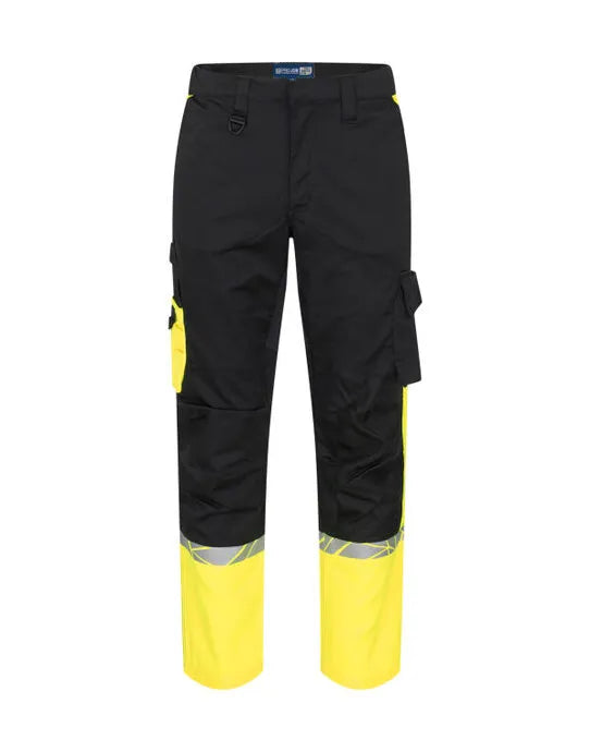 Pro-Job - 7507 Service Pant - Black Yellow - Customisable TROUSERS &amp; JOGPANTS