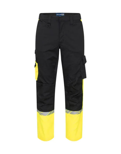Pro-Job - 7507 Service Pant - Black Yellow - Customisable TROUSERS &amp; JOGPANTS