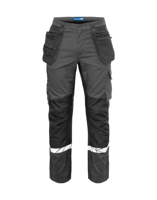 Pro-Job - 7509 Workpant - Grey Black - Customisable TROUSERS &amp; JOGPANTS