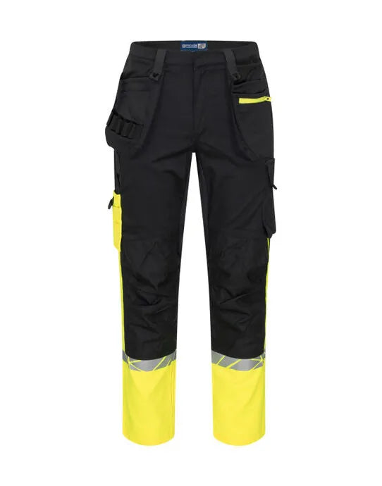 Pro-Job - 7509 Workpant - Black Yellow - Customisable TROUSERS &amp; JOGPANTS