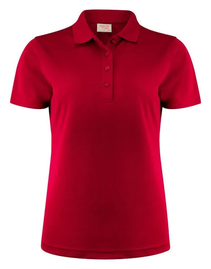 Printer Red Ladies Smash Polo Shirt PR2265029