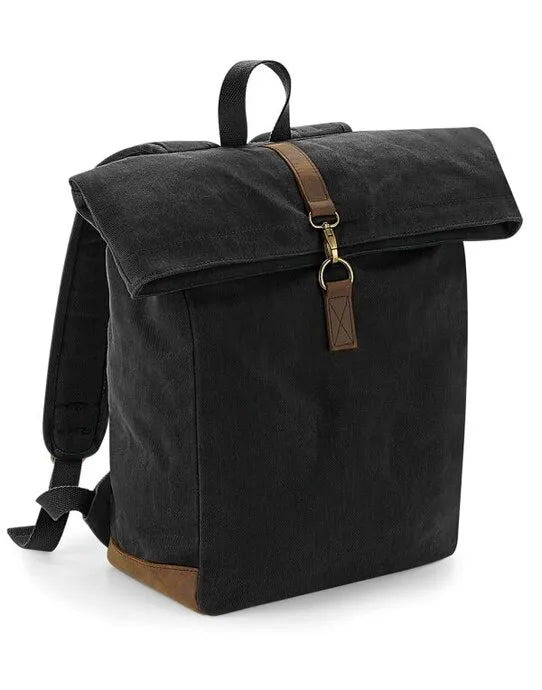 Quadra Heritage Waxed Canvas Backpack qd655