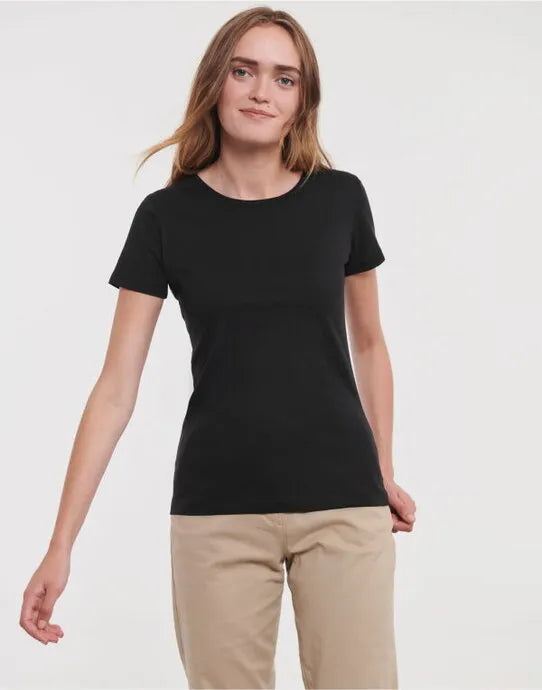 Russell Short Sleeve Collection Russell Short Sleeve Ladies Pure Organic T R108F