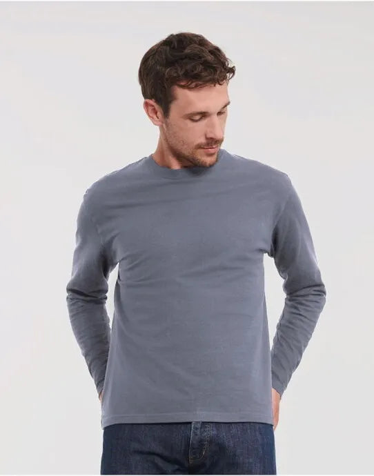 Russell Short Sleeve Collection Russell Short Sleeve Classic Long Sleeve T R180L - - Customisable T-Shirt