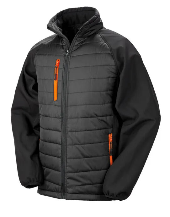 Result Black Compass Softshell Jacket R237X