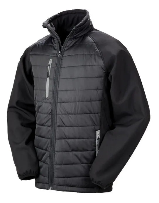 Result Black Compass Softshell Jacket R237X