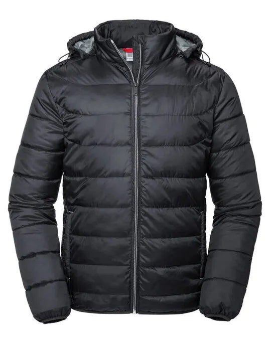 Russell Collection Russell Mens Hooded Nano Jacket R440M