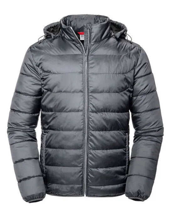 Russell Collection Russell Mens Hooded Nano Jacket R440M