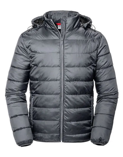 Russell Collection Russell Mens Hooded Nano Jacket R440M